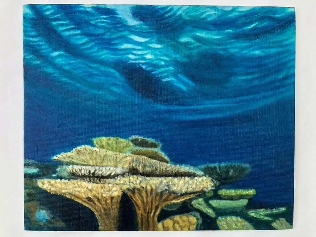 Coral heads I oil painting by S Valenti