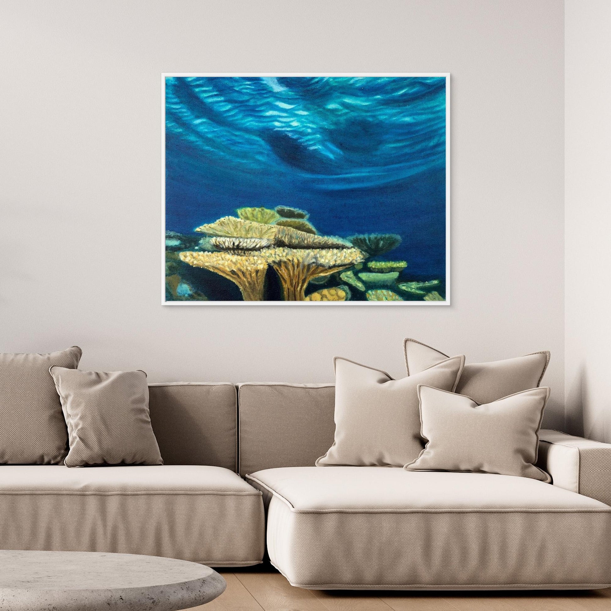 Pacific Light Coral Heads I Canvas Art Print