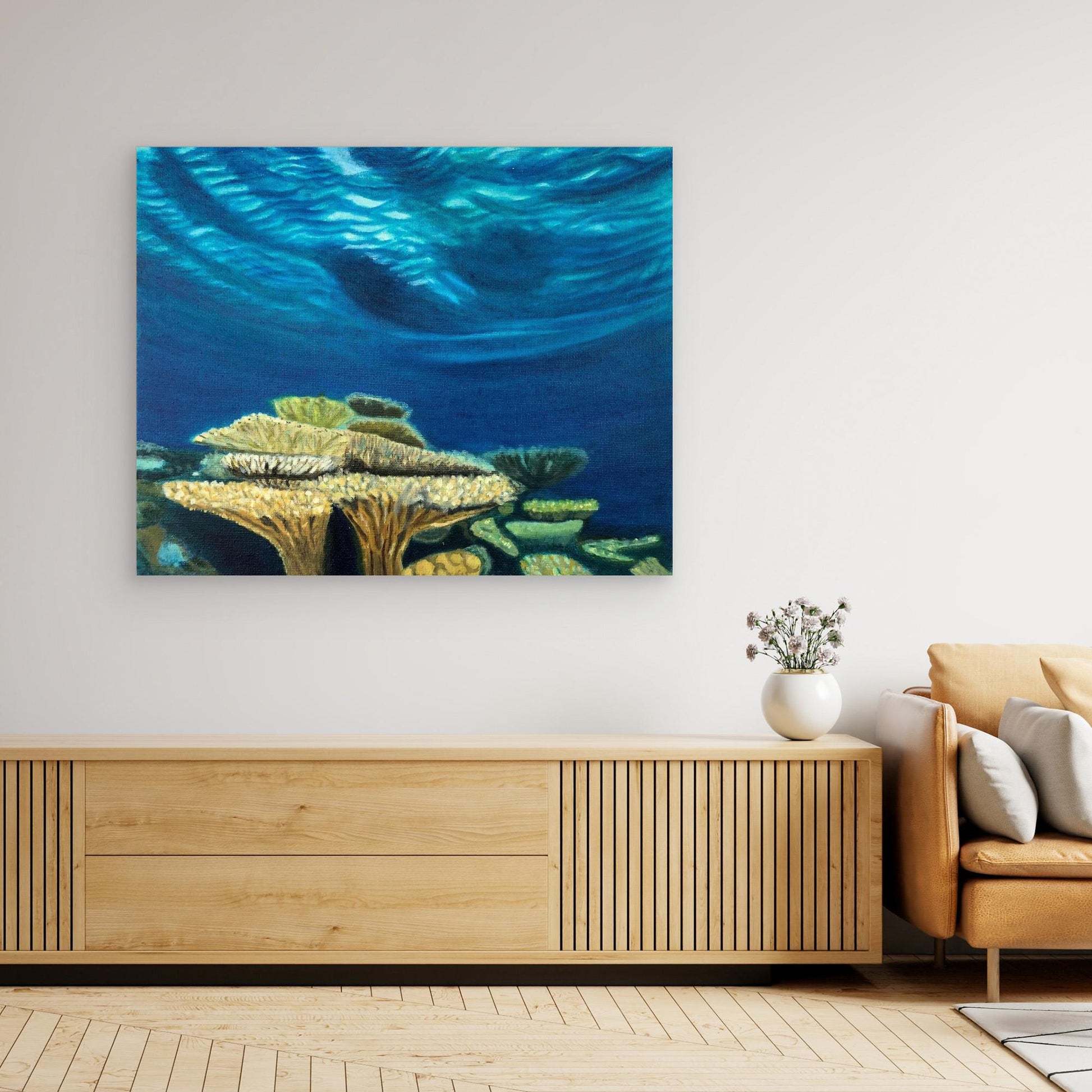 Pacific Light Coral Heads I Canvas Art Print